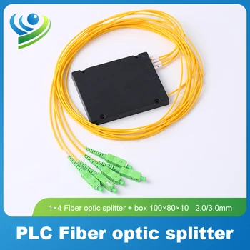 НОВЫЙ волоконно-оптический разветвитель SC APC 1x4 PLC Splitter Диаметром провода 2,0 /3,0 мм с разъемом LC / UPC Single Mode