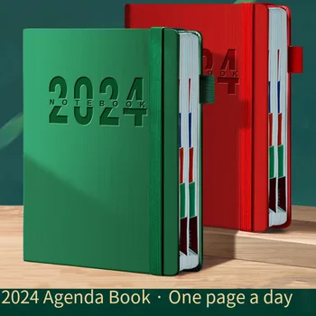 Новый Простой стиль 2024 года, Ежедневник формата А5, 365 Дней, Деловой Студенческий блокнот