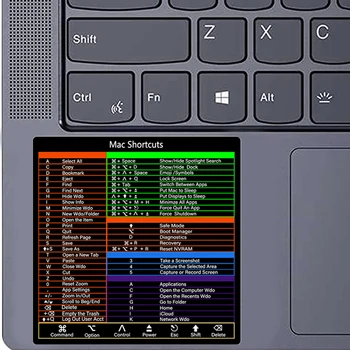 Наклейка с сочетанием клавиш для системы Mac OS на 2022-2008 годы (13-16 