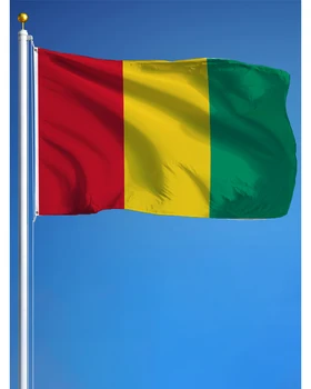 60x90cm 90x150cm КРАСНО-ЖЕЛТО-ЗЕЛЕНЫЙ Флаг Гвинейской Республики 2x3ft/3x5ft