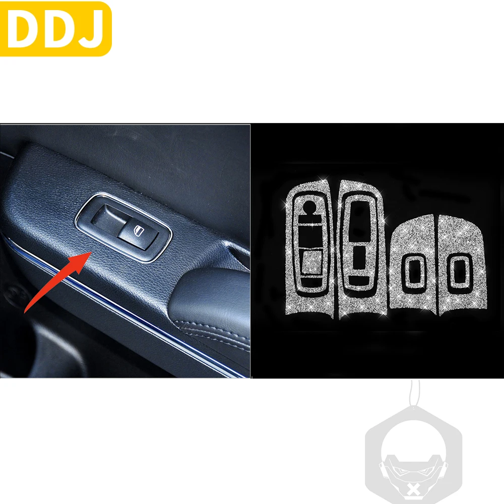 Блестящие хрустальные стразы, наклейка для отделки крышки для Dodge Challenger 2015 + Зарядное устройство 2011 + Аксессуары для интерьера автомобиля для укладки Изображение 2