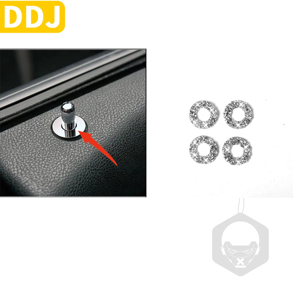 Блестящие хрустальные стразы, наклейка для отделки крышки для Dodge Challenger 2015 + Зарядное устройство 2011 + Аксессуары для интерьера автомобиля для укладки Изображение 3