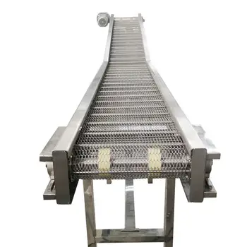 Ленточный пищевой конвейер с высокой термостойкостью, линия для сушки металлических соединений 304