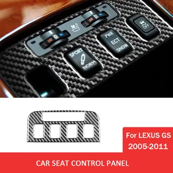 для Lexus GS 2005-2011 Отделка Панели Управления Автокреслом Наклейка Декоративная Крышка Из Углеродного Волокна Наклейка Автомобильные Аксессуары Для Интерьера