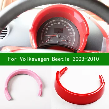 Для Volkswagen Фольксваген жук 2003-2010 Внутреннее оформление приборной панели из черного углеродного волокна, накладка центрального управления 2005 2006 2007