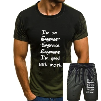Футболка инженера, милая хлопковая футболка с коротким рукавом, классическая футболка с принтом, мужская 3xl