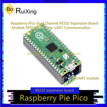 5 Шт./ЛОТ Pico-2CH-RS232 Raspberry Pico Двухканальная Плата расширения RS232 Модуль SP3232EEN Чип UART Связь