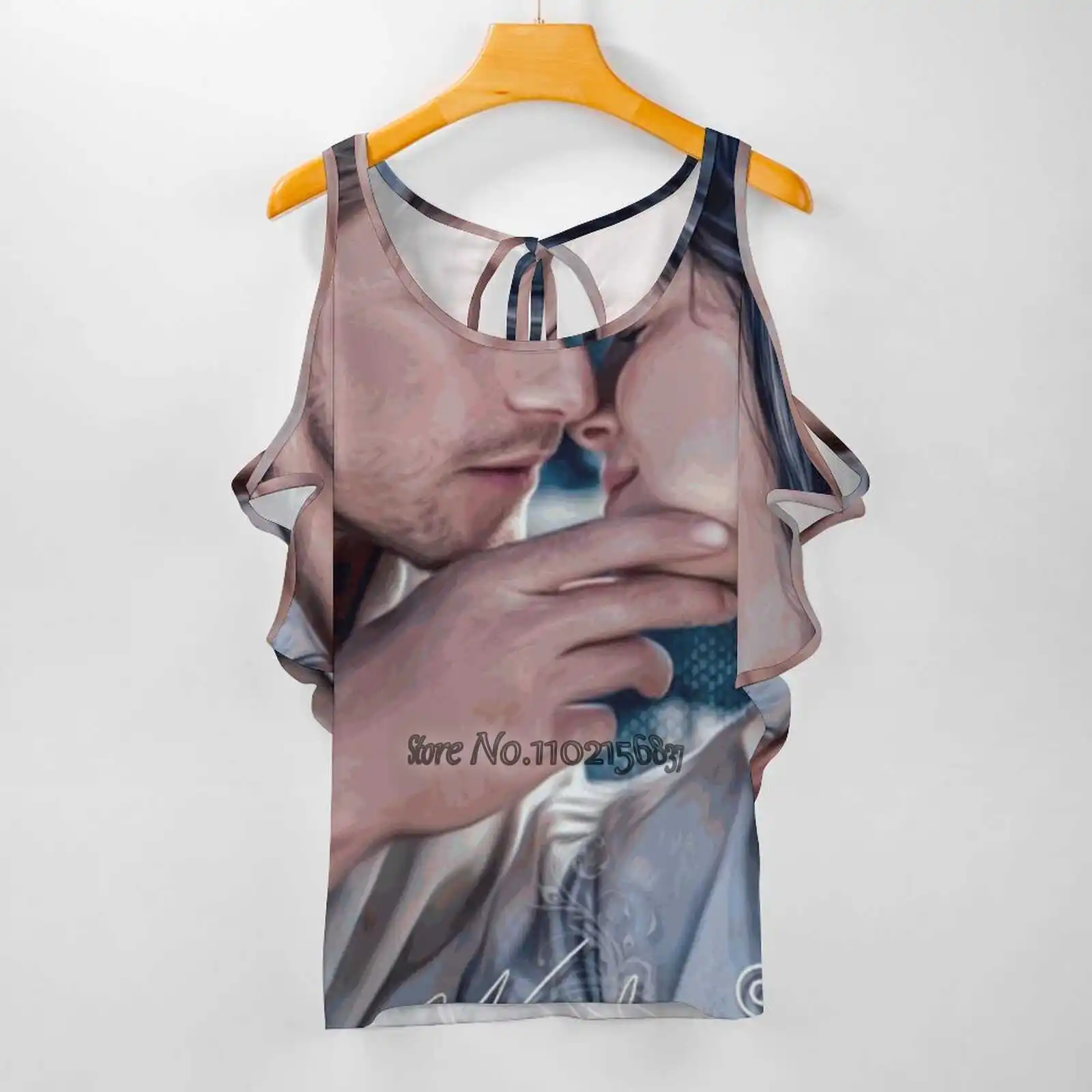 Женская повседневная сексуальная футболка Sailor Of The Moon, футболки со шнуровкой на одно плечо, Элегантные топы для пляжной вечеринки Vera Adxer Fan Art Y2K Изображение 3